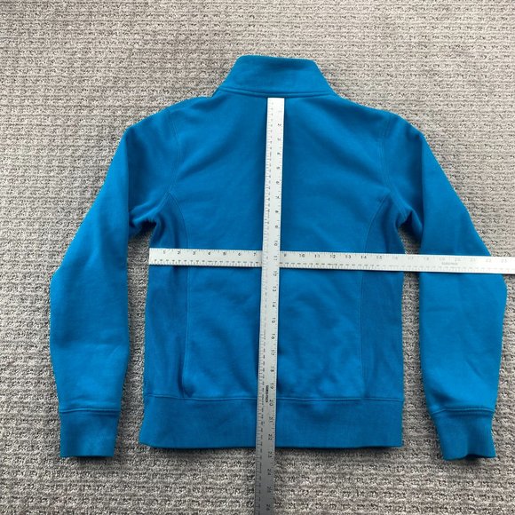 FILA F-Box Sweater Women Medium M Blue Full Zip Sweatshirt Embroidered Spell Out - Picture 5 of 7